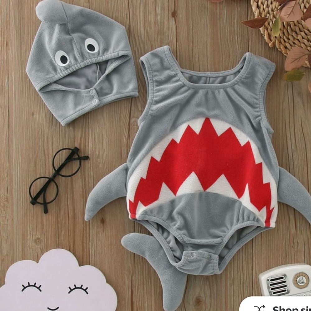 Gray Shark Baby Costume